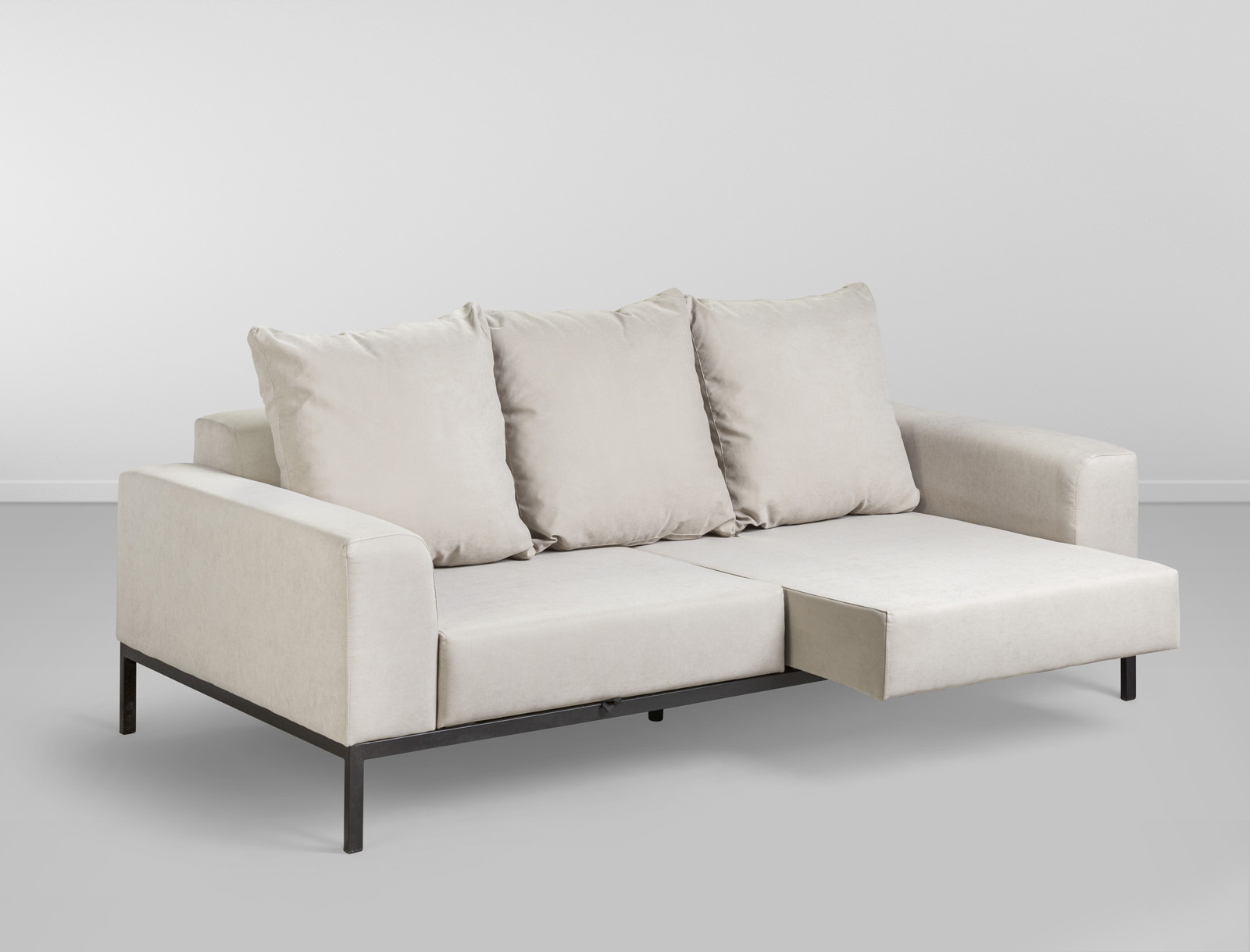 Sofa Shangrila - Preto/ Caramelo L:2