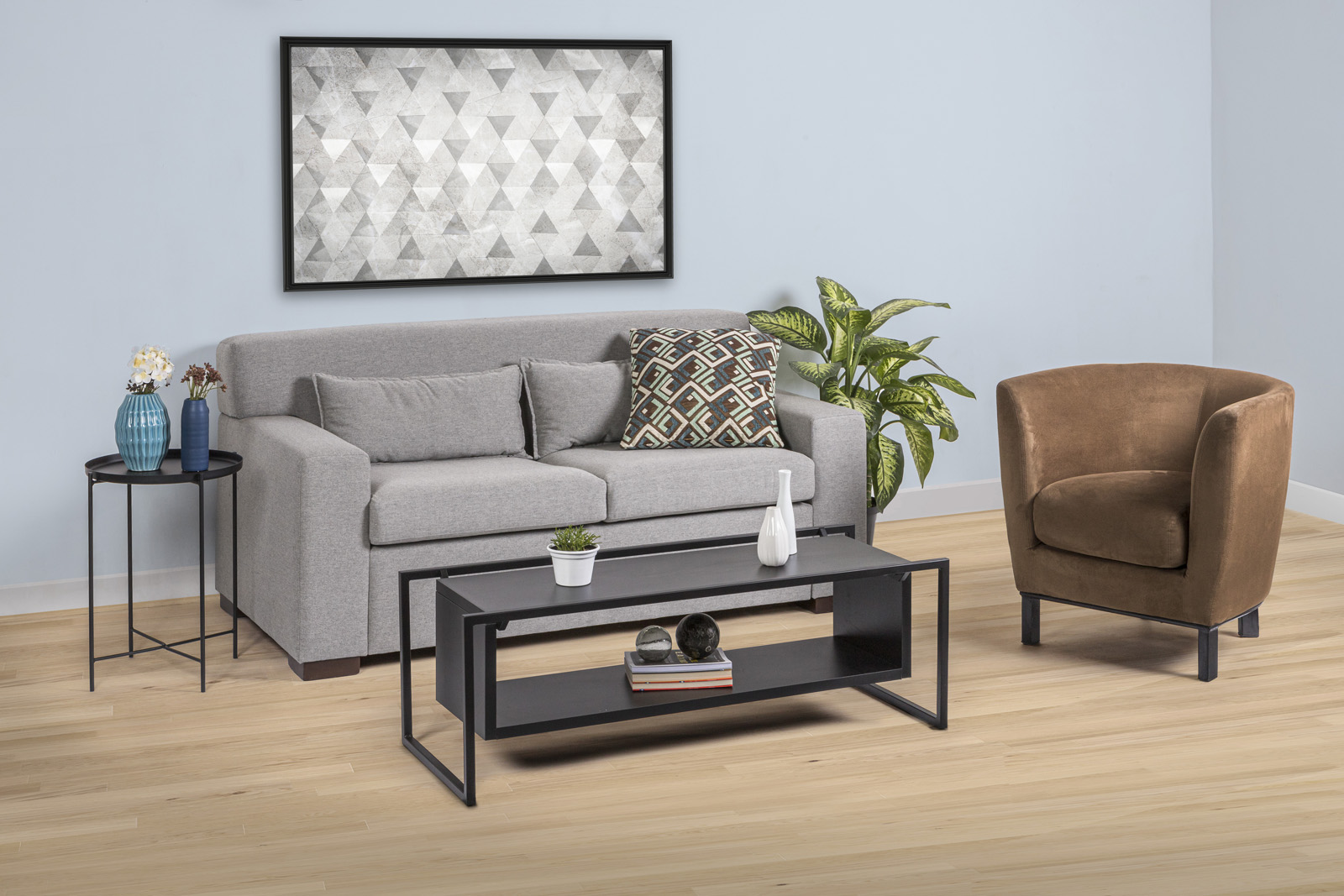 Sofa Trianon - Cinza L:1,7m