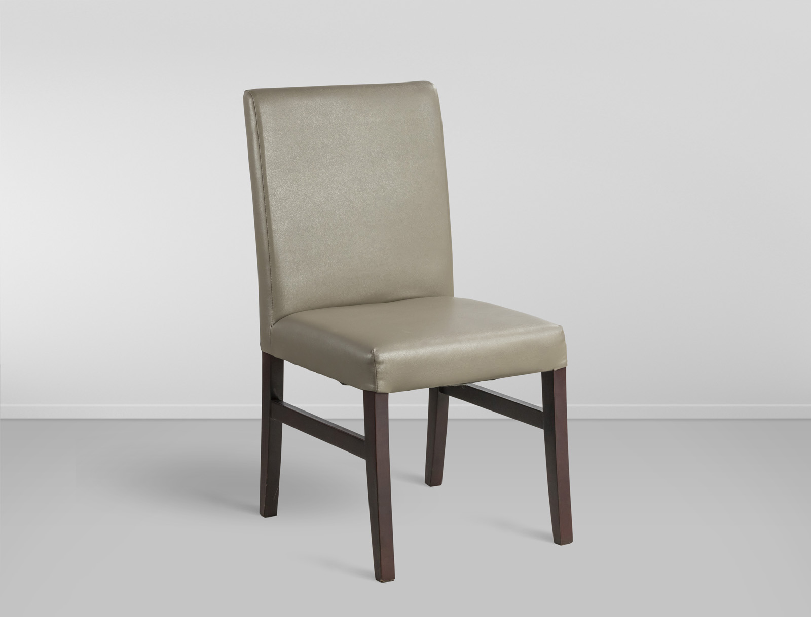 Cadeira de Jantar Vedel Encosto/Assento Estofado S/ Braco- Couro Eco Soft Nude