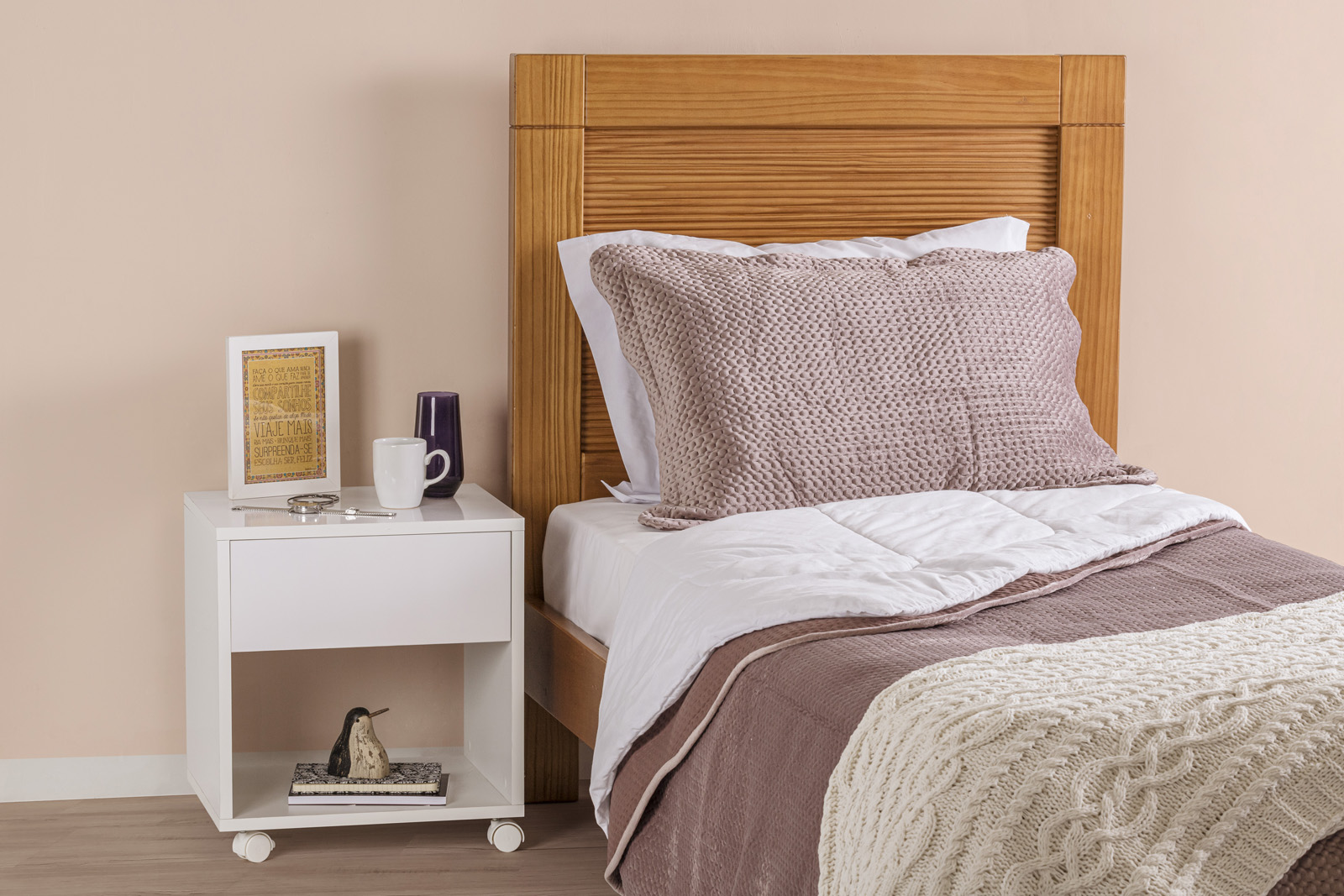 Cama Taedda Solteiro c/ Cabec Alta L:1,0 P:2,1