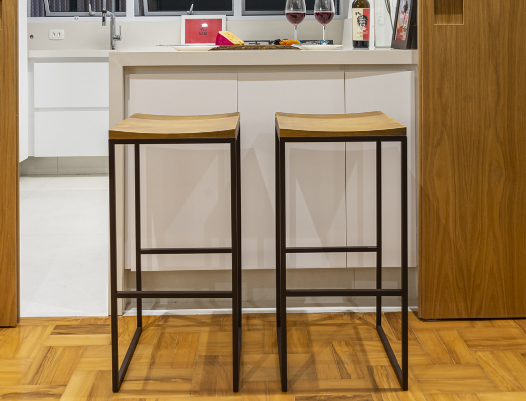 Banqueta Amarilis S/ Encosto - Amadeirado A:0,72