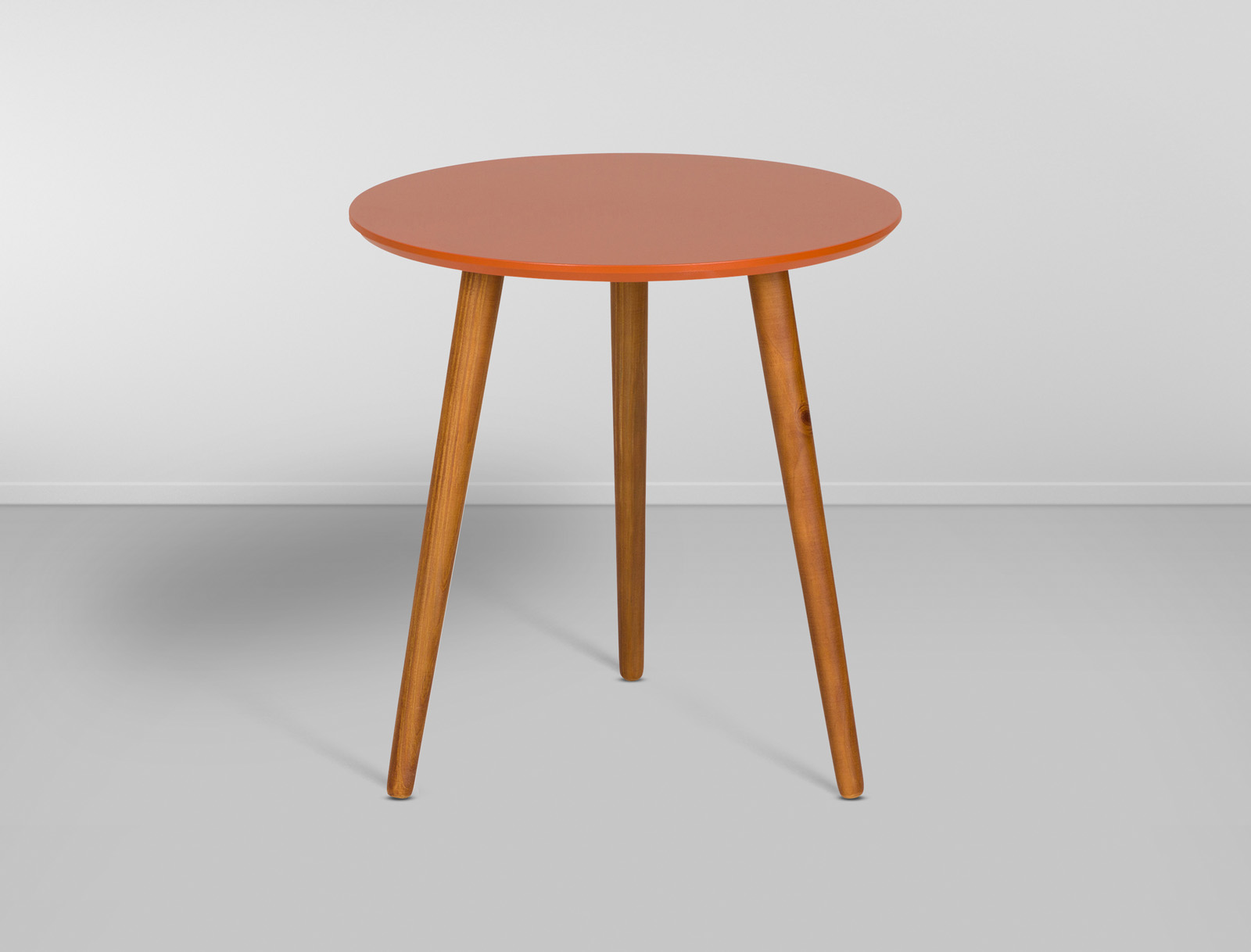 Mesa Lateral Gerbera - Terracota/ Nozes D:0,45 A:0,47