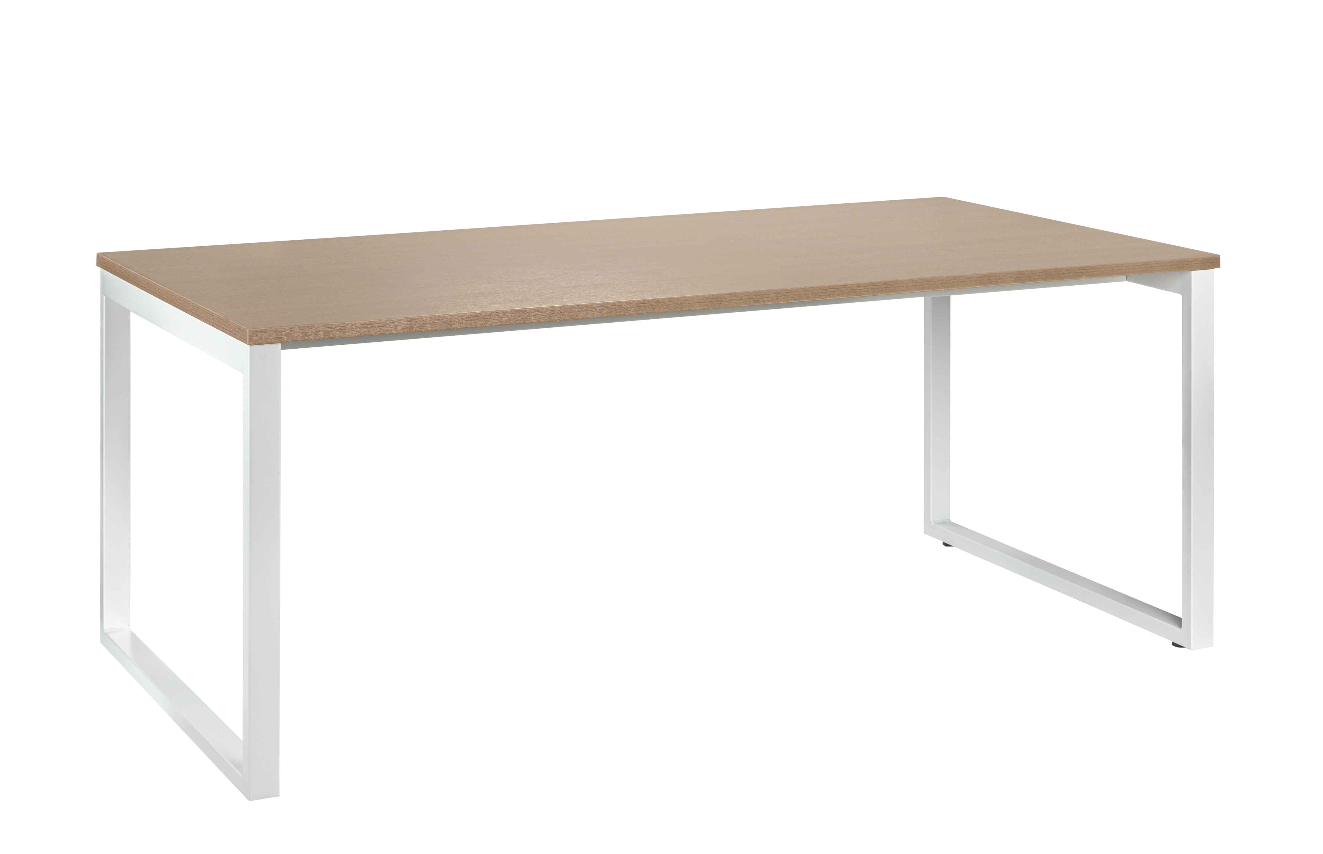 Mesa Carvalho Retangular Pe Quadro - Carvalho Avela/ Branco L:1,8 P:0,9