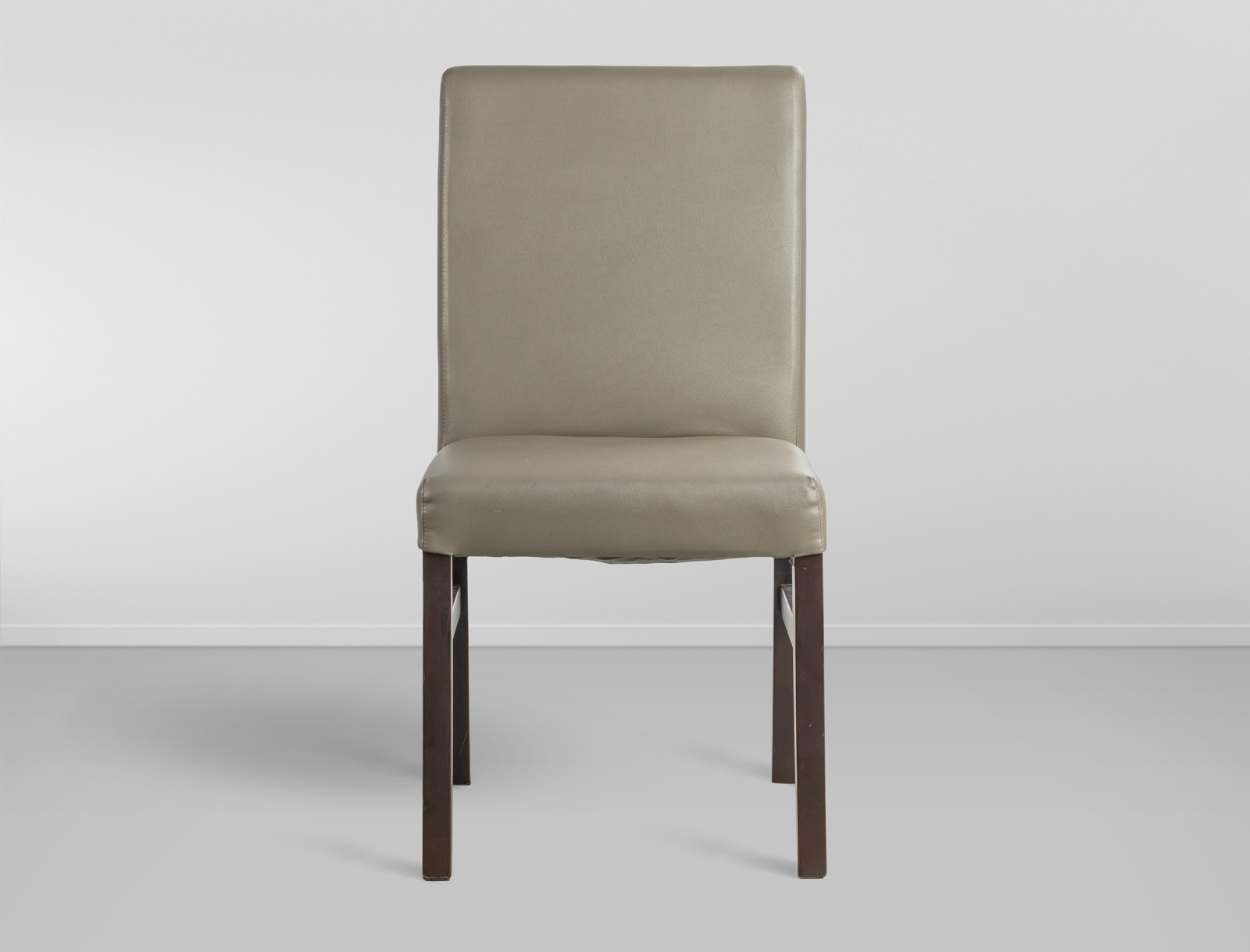 Cadeira de Jantar Vedel Encosto/Assento Estofado S/ Braco- Couro Eco Soft Nude