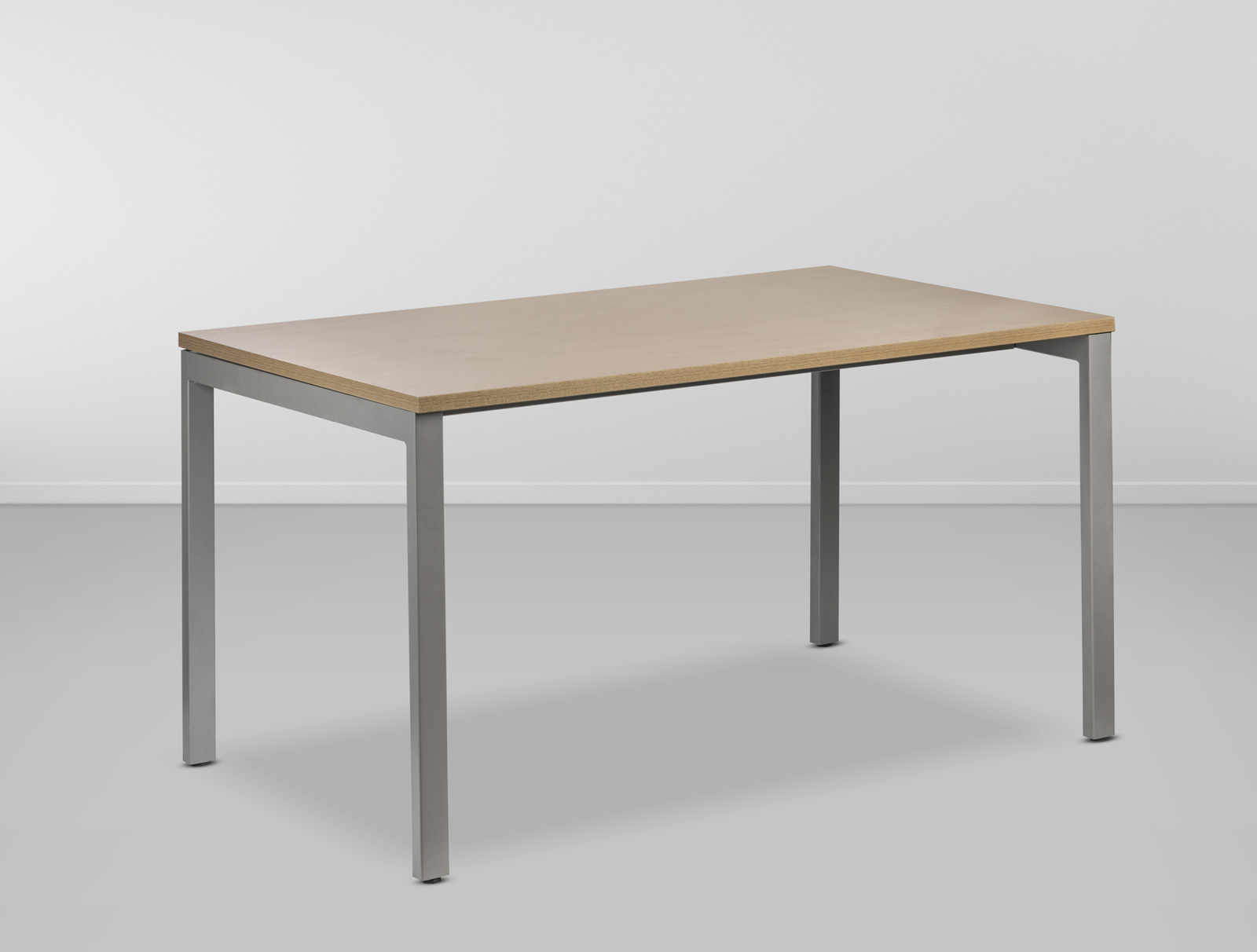 Mesa Figueira Retangular Pe Externo - Carvalho Avela/ Champagne L:1,4 P:0,8