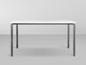 Mesa Palmeira Retangular Pe Externo - Branco/Grafite L:1,8 P:0,9